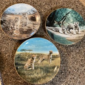 RARE Set of 1st 3 Plates 'Nature's Playmates' C Fracé WS George Fine China